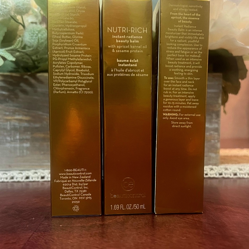 Beauticontrol Instant Radiance Beauty Balm with apricot kernel oil & sesame
